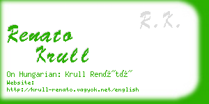 renato krull business card